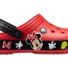 Crocs Crocband Cartoon Mickey Mouse Wear-Resistant Unisex Red Black Sandals “Red Black” 204936-90H