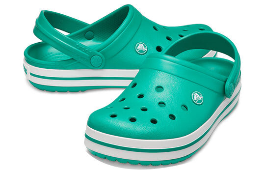 Crocs Crocband Lightweight Wear-Resistant Unisex Green Sandals 11016-3TL Crocs Crocband Lightweight Wear-Resistant Unisex Green Sandals 11016-3TL