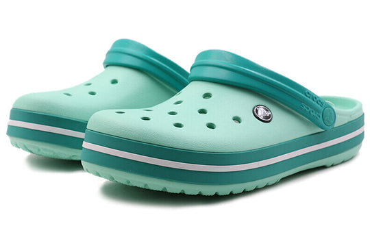 Crocs Crocband Lightweight Wear-Resistant Unisex Mint Green Sandals 11016-3R6 Crocs Crocband Lightweight Wear-Resistant Unisex Mint Green Sandals 11016-3R6