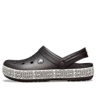 Crocs Crocband Logo Mania Beach Black Sandals 205914-066