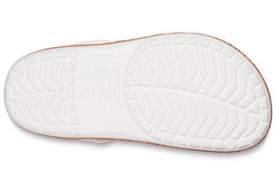 Crocs Crocband Logo Motion Clog Unisex White Orange Sandals “White Orange” 206381-127 Crocs Crocband Logo Motion Clog Unisex White Orange Sandals “White Orange” 206381-127