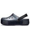 Crocs Crocband Platform Metallic Clogs “Black” 205912-002