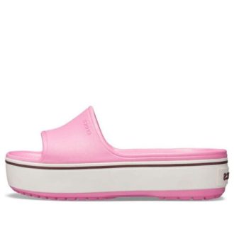 Crocs Crocband Platform Slide Thick Sole Pink Slippers 205631-6QF