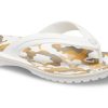 Crocs Crocband Printed Flip Flops “White Tan” 205943-94S