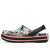 Crocs Crocband Seasonal Graphic Clogs “Black White Pink” 205579-0CV