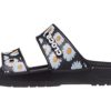 Crocs Daisy Lightweight Wear-Resistant Sports Slippers Unisex Black White 207284-0ZI
