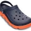 Crocs Duet Beach Sandals Blue Orange 11991-487