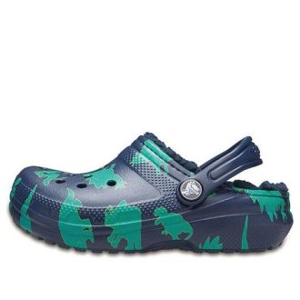 Crocs (GS) Baya Graphic Clogs “Blue Green” 204817-41D
