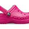 Crocs (GS) Baya Lined Clogs “Candy Pink” 205977-6X3