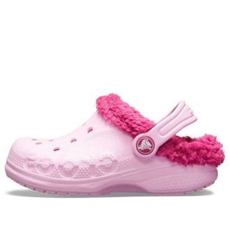 Crocs (GS) Baya Lined Clogs “Pink Rose” 11745-6CZ