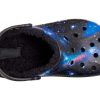 Crocs (GS) Baya Lined Fuzzy-Strap Galaxy Clogs “Black Multi” 207654-0C4