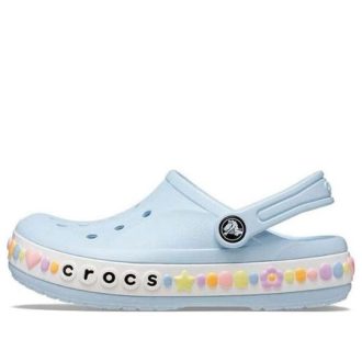 Crocs (GS) Bayaband Charm Band Clogs “Mineral Blue” 208102-4JQ