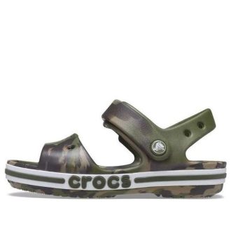 Crocs (GS) Bayaband Sandals “Marble Green Brown” 206816-3TC