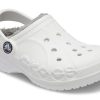 Crocs (GS) Classic Clog Stay Warm Lightweight White Gray Sandals “White Light Gray” 205977-11H