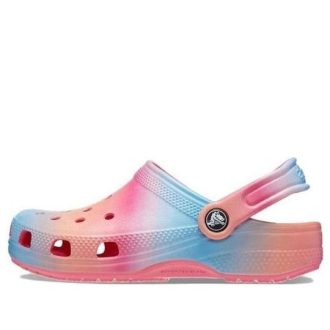 Crocs (GS) Classic Color Dip Clogs “Pink Blue Orange” 209041-6WA