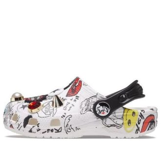 Crocs (GS) Classic Cruella Clogs “White Black” 207397-100