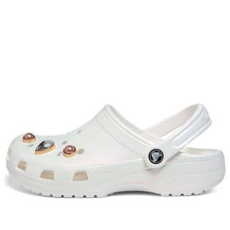 Crocs (GS) Classic Crystals Clogs “White” 208435-100