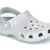 Crocs (GS) Classic Glitter Clogs “Silver” 205441-040