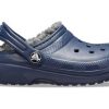 Crocs (GS) Classic Lined Glitter Clog “Blue” 207010-459