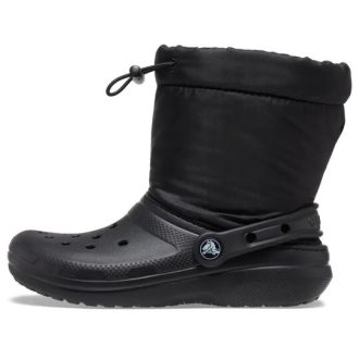 Crocs (GS) Classic Lined Neo Puff Boots “Core Black” 207940-001