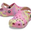 Crocs (GS) Classic Marbled Clogs “Pink Yellow” 207002-6SO