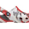 Crocs (GS) Classic Marbled Clogs “White Red Grey” 207002-884