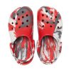 Crocs (GS) Classic Marbled Clogs “White Red Grey” 207002-884