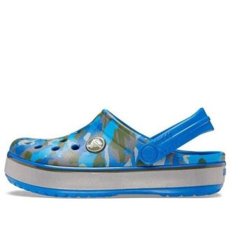Crocs (GS) Crocband Camo Reflect Band Clogs “Blue Grey” 205818-4JL