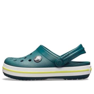 Crocs (GS) Crocband Clogs “Green White” 204537-375