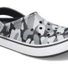 Crocs (GS) Off Court Printed Clogs “Grey Black White” 209150-066