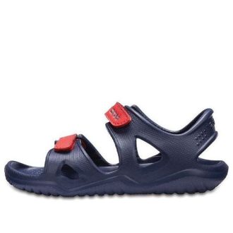 Crocs (GS) Swiftwater River Sandals “Navy Red” 204988-4BA