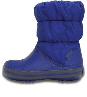 Crocs (GS) Winter Puff Boots “Blue” 14613-4BH