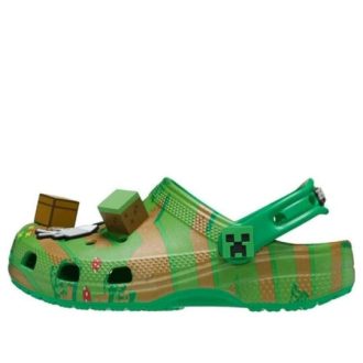 Crocs (GS) x Minecraft Elevated Lightweight Clog “Green” 208473-90H