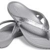 Crocs Kadee II Minimalistic Cozy Sports Slippers Unisex Silver 207314-040