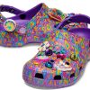 Crocs Lisa Frank x Classic Clog “Neon Purple Multi Hearts” 207736-573 Crocs Lisa Frank x Classic Clog “Neon Purple Multi Hearts” 207736-573