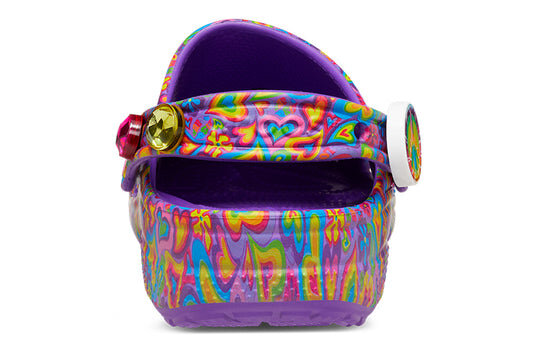 Crocs Lisa Frank x Classic Clog “Neon Purple Multi Hearts” 207736-573 Crocs Lisa Frank x Classic Clog “Neon Purple Multi Hearts” 207736-573