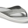 Crocs LiteRide Beach Gray Slippers 205182-06J