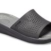 Crocs LiteRide Black Gray Sandals “Black Grey” 205183-0DD
