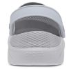 Crocs LiteRide Flash Shoes Smoke Grey White Sandals 204592-06J