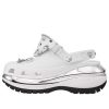 Crocs Mega Crush Clogs “White Silver” 209357-100