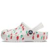 Crocs (PS) Baya Graphic Clogs “White Cherry” 207017-1F6