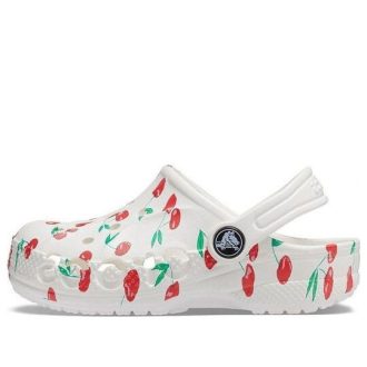 Crocs (PS) Baya Graphic Clogs “White Cherry” 207017-1F6