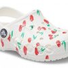 Crocs (PS) Baya Graphic Clogs “White Cherry” 207017-1F6