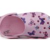 Crocs (PS) Classic clog Butterfly Pattern Outdoor Flat Heel Sports Pink Sandals 206414-6GD