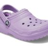Crocs (PS) Classic Lined Clog “Purple Violet” 207010-5PR
