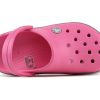 Crocs (PS) Crocband Bold Logo Outdoor Flat Heel Minimalistic Sports Pink Sandals 206022-65Y