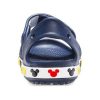 Crocs (PS) Funny Mickey Velcro Outdoor Open Toe Flat Heel Sports Deep Blue Sandals 206171-410