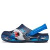 Crocs (PS) Funny Shark Pattern Outdoor Flat Heel Sports Deep Blue Sandals 207070-410