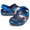 Crocs (PS) Funny Shark Pattern Outdoor Flat Heel Sports Deep Blue Sandals 207070-410