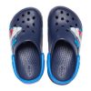 Crocs (PS) Funny Shark Pattern Outdoor Flat Heel Sports Deep Blue Sandals 207070-410